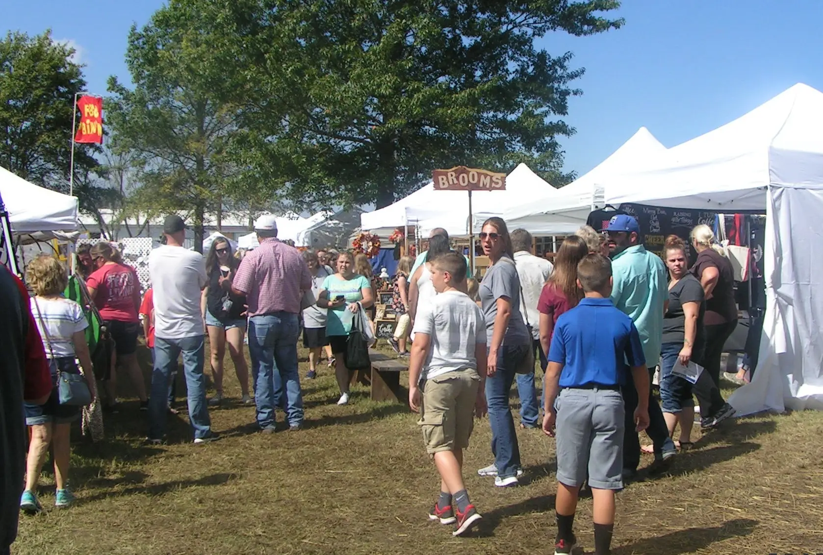 View of the shoppers at the Tracy Tract
